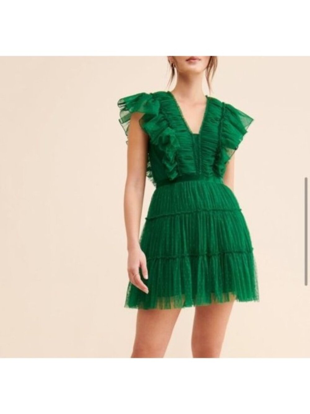 Anthropologie Geisha Designs Tiered Tulle Dress Festive Romantic Fairy Womens 6